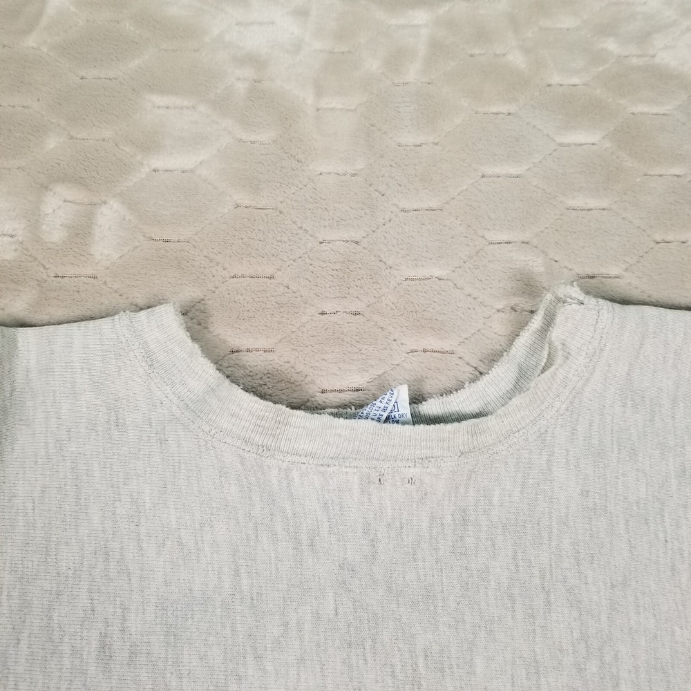 VTG 90s Champion Reverse Weave Sweatshirt Embroidered Logo THRASHED Sz XXL - Picture 6 of 14
